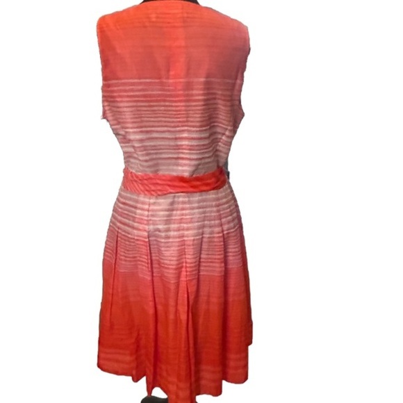 Evan Picone NWT Orange and‎ Pink Ombré Dress, Size 16. - Picture 3 of 7